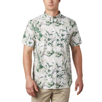 Columbia Muške Košulje - Rapid Rivers Printed Short Sleeve Zelene | STEJ-27198